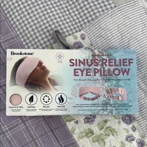 Brookstone Rose-Scented Pink Eye Pillow